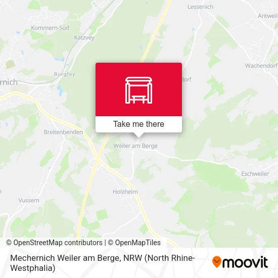 Карта Mechernich Weiler am Berge