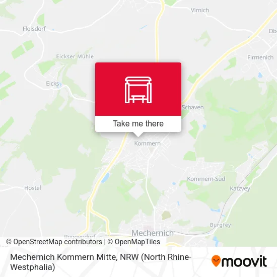 Карта Mechernich Kommern Mitte