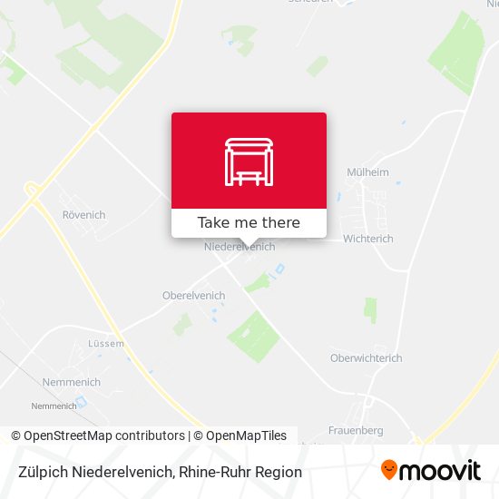 Zülpich Niederelvenich map