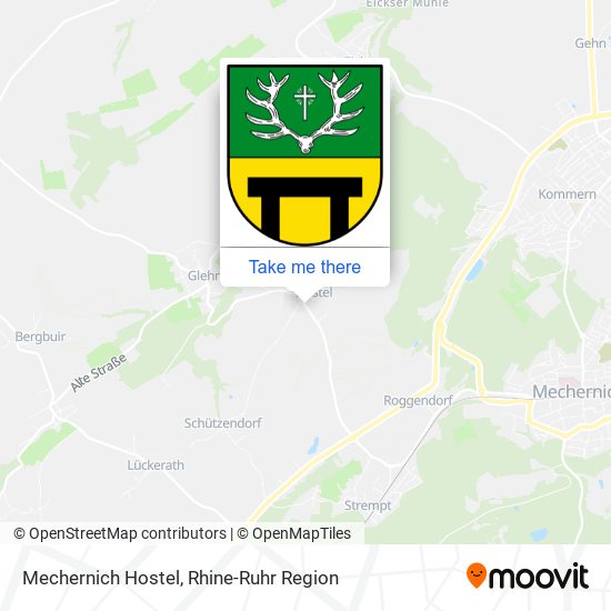 Mechernich Hostel map
