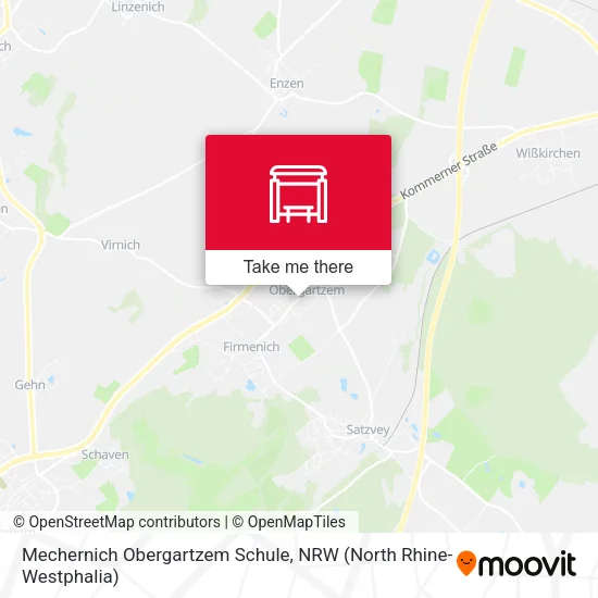 Карта Mechernich Obergartzem Schule