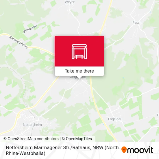 Карта Nettersheim Marmagener Str. / Rathaus