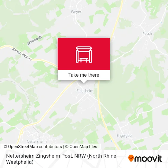 Карта Nettersheim Zingsheim Post