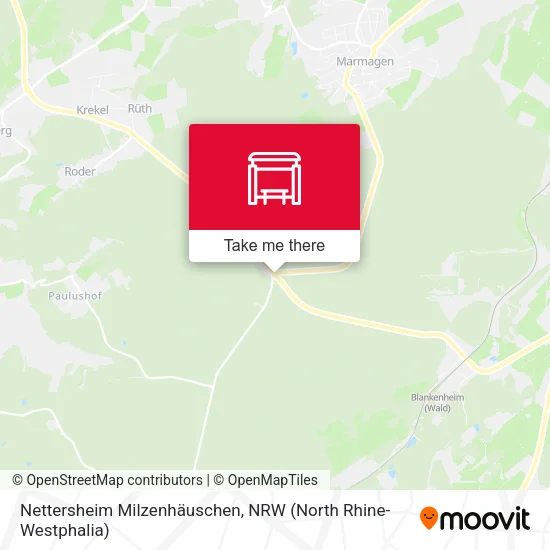 Карта Nettersheim Milzenhäuschen