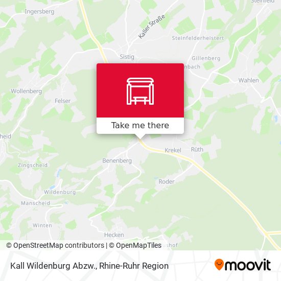 Kall Wildenburg Abzw. map