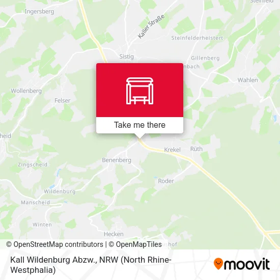 Карта Kall Wildenburg Abzw.