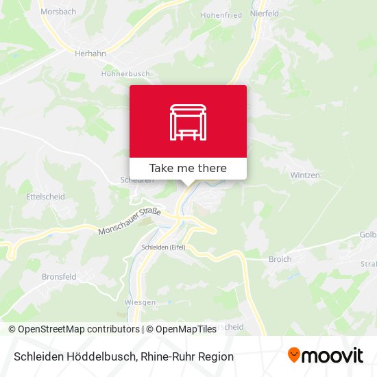 Schleiden Höddelbusch map