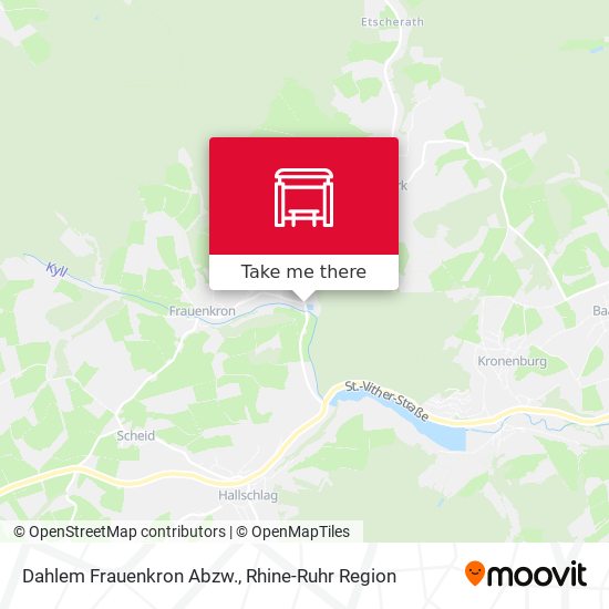 Dahlem Frauenkron Abzw. map