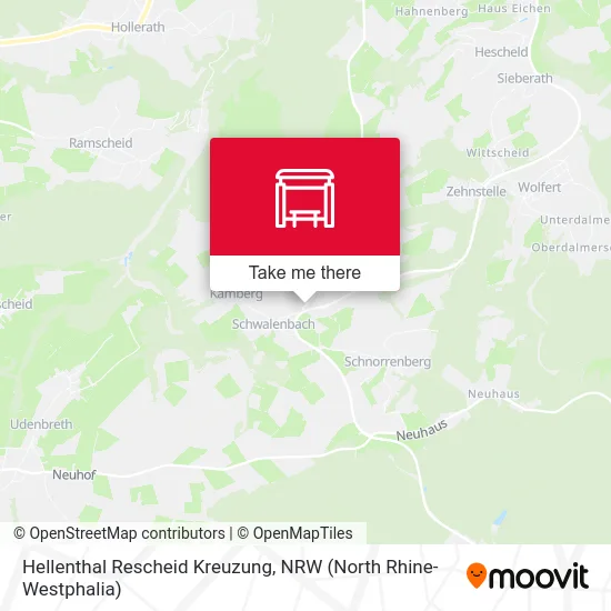 Hellenthal Rescheid Kreuzung map