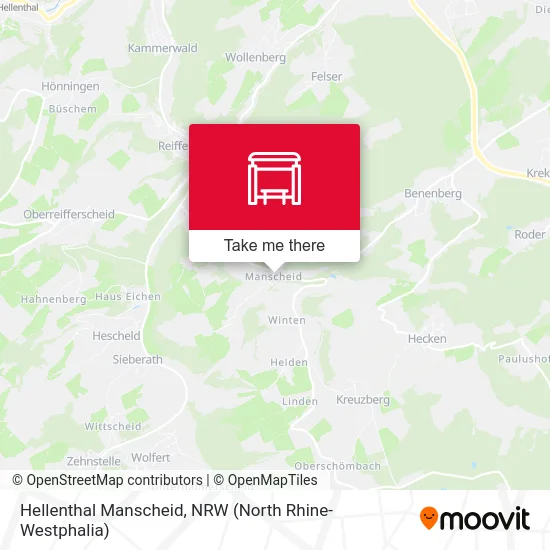 Карта Hellenthal Manscheid