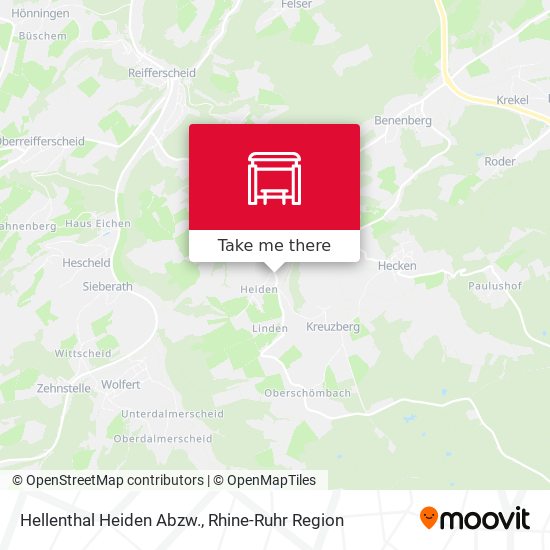 Hellenthal Heiden Abzw. map