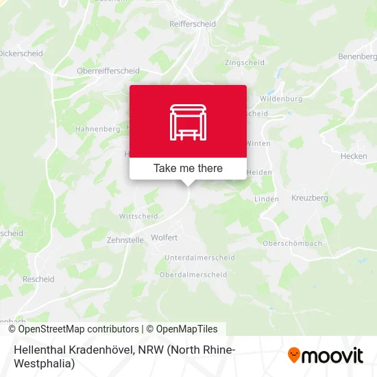 Hellenthal Kradenhövel map