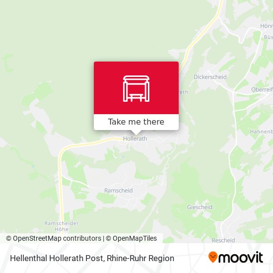 Hellenthal Hollerath Post map