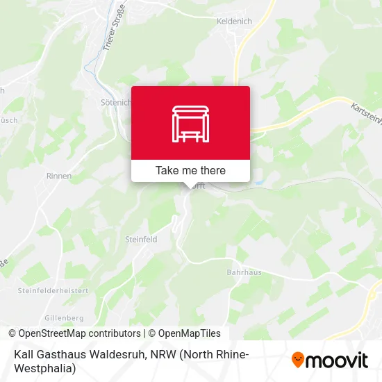 Карта Kall Gasthaus Waldesruh