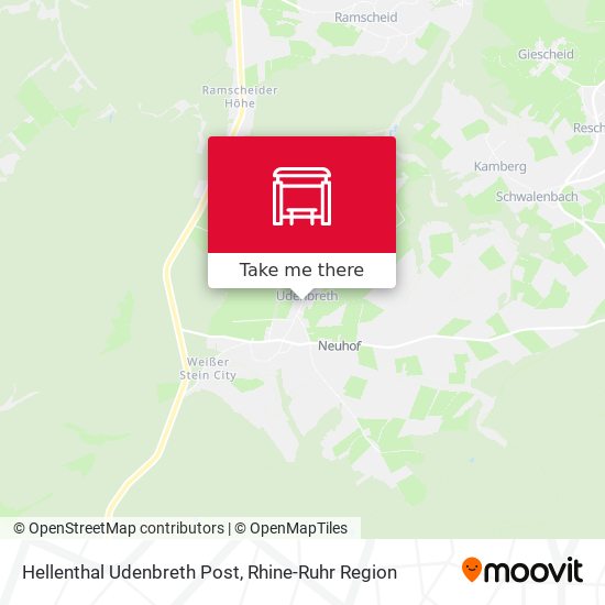 Hellenthal Udenbreth Post map