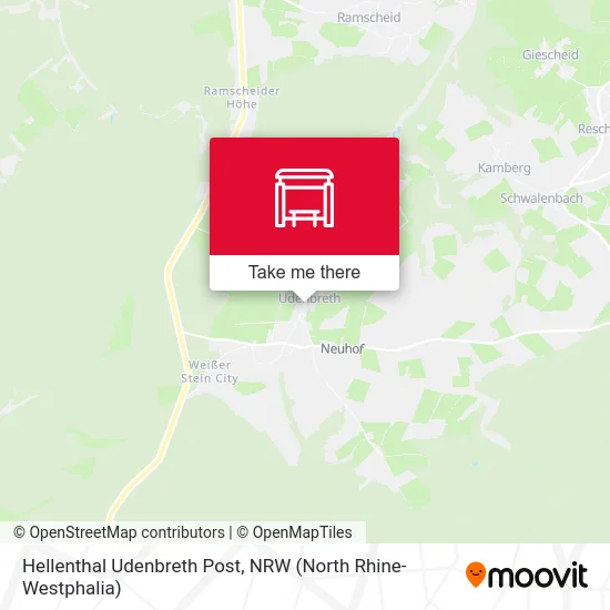 Карта Hellenthal Udenbreth Post