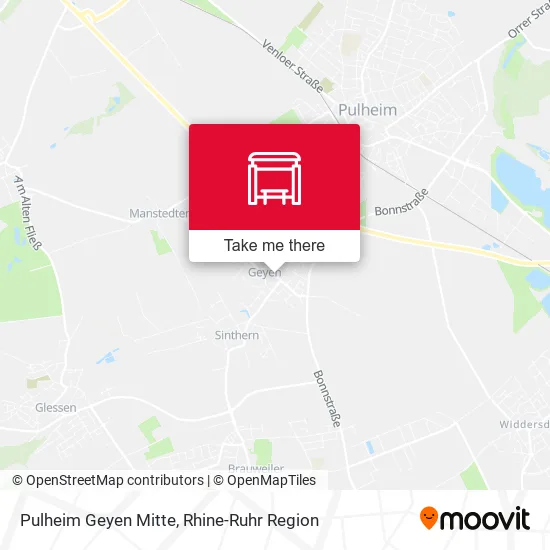 Карта Pulheim Geyen Mitte