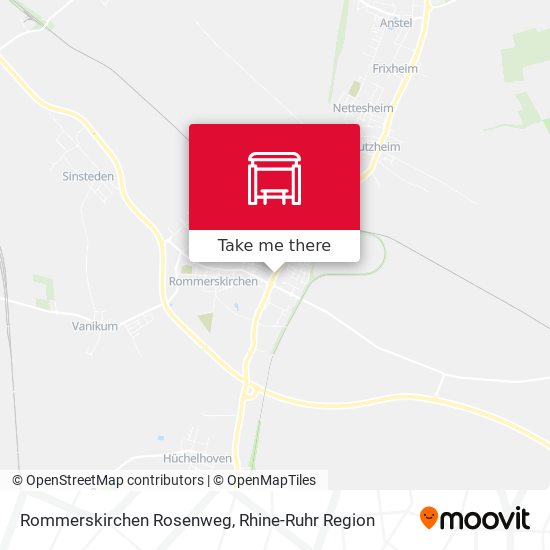 Rommerskirchen Rosenweg map