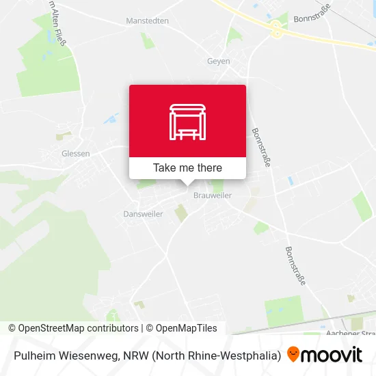Pulheim Wiesenweg map