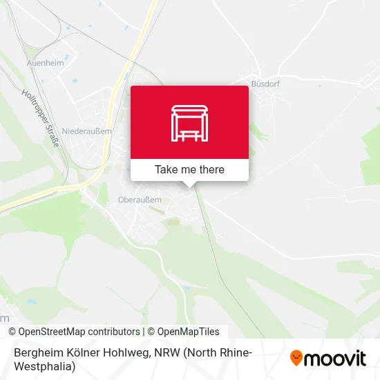 Bergheim Kölner Hohlweg map