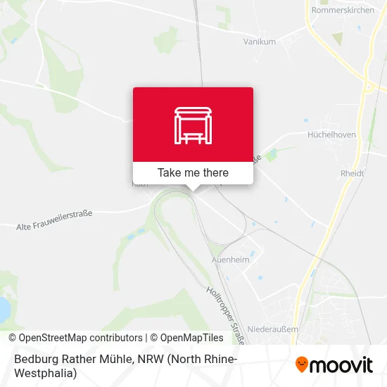 Bedburg Rather Mühle map