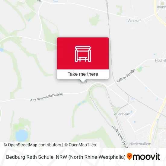 Bedburg Rath Schule map