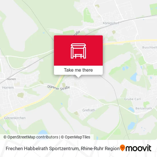 Карта Frechen Habbelrath Sportzentrum