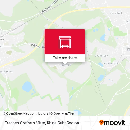 Карта Frechen Grefrath Mitte