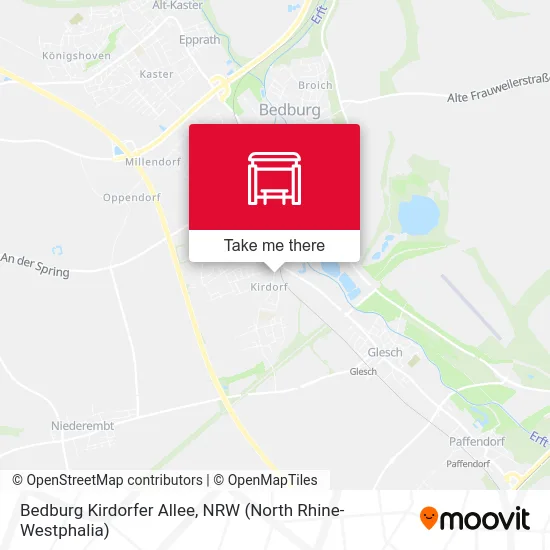 Bedburg Kirdorfer Allee map