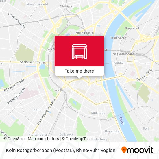 Карта Köln Rothgerberbach (Poststr.)