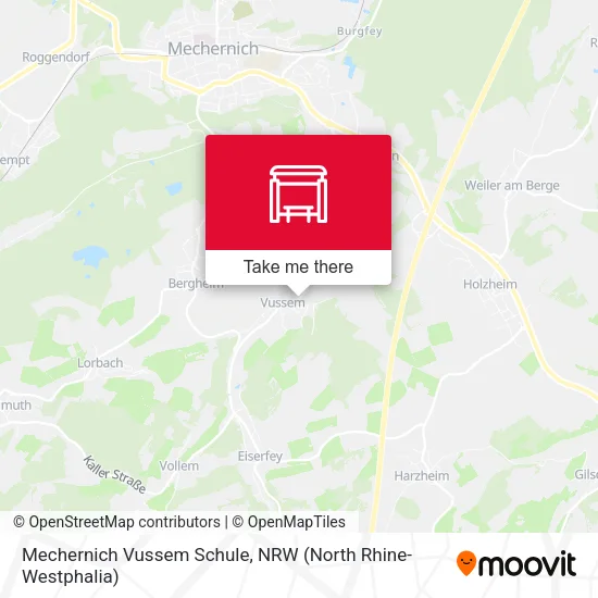 Карта Mechernich Vussem Schule