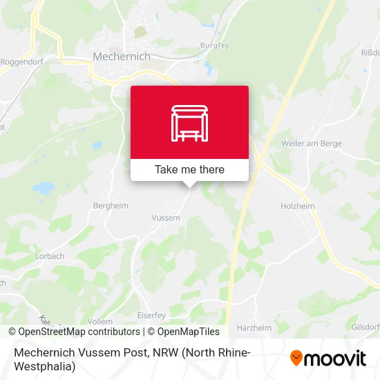 Карта Mechernich Vussem Post