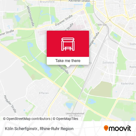 Карта Köln Scherfginstr.