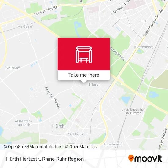 Карта Hürth Hertzstr.