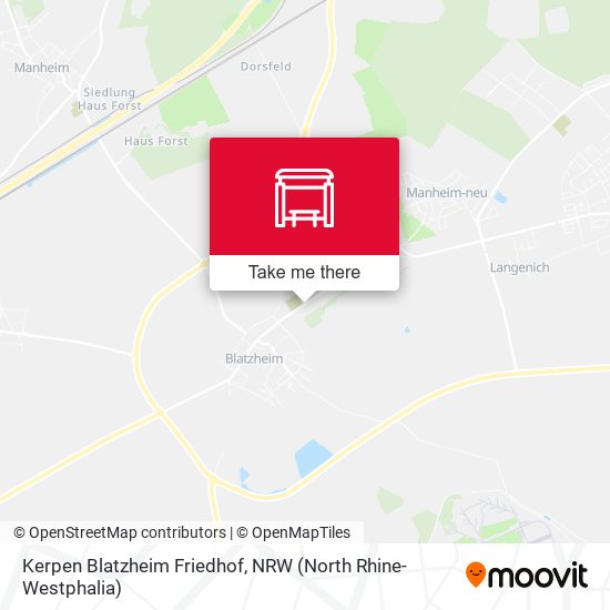 Kerpen Blatzheim Friedhof map