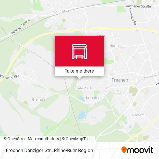 Frechen Danziger Str. map