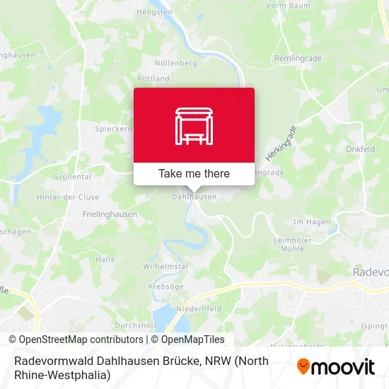 Radevormwald Dahlhausen Brücke map