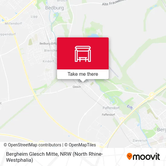 Bergheim Glesch Mitte map