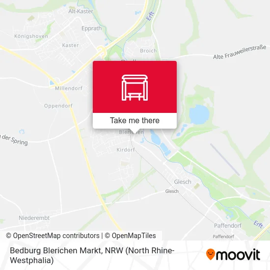 Карта Bedburg Blerichen Markt
