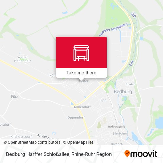 Bedburg Harffer Schloßallee map