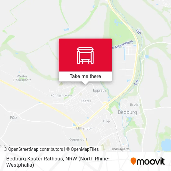 Bedburg Kaster Rathaus map