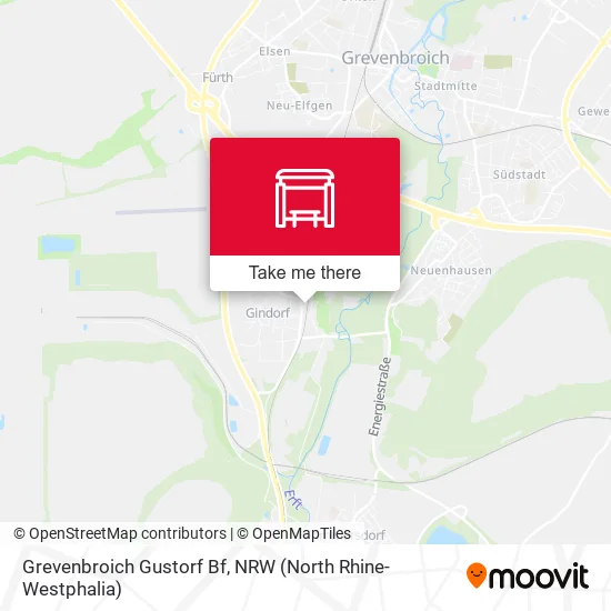Карта Grevenbroich Gustorf Bf