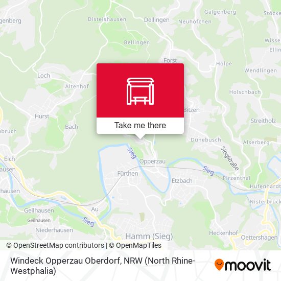 Windeck Opperzau Oberdorf map