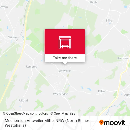 Карта Mechernich Antweiler Mitte