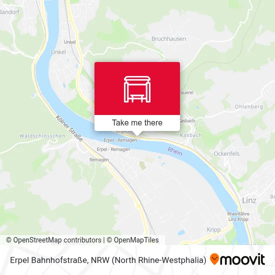 Erpel Bahnhofstraße map