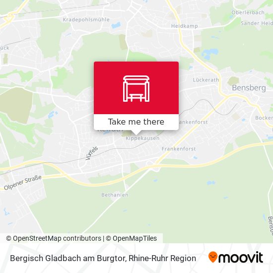 Bergisch Gladbach am Burgtor map