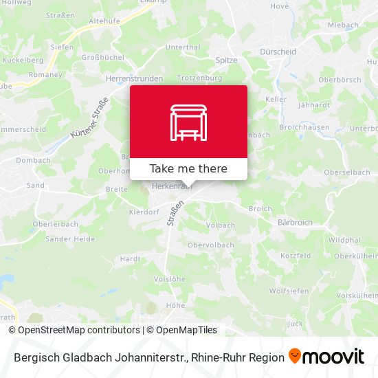 Bergisch Gladbach Johanniterstr. map