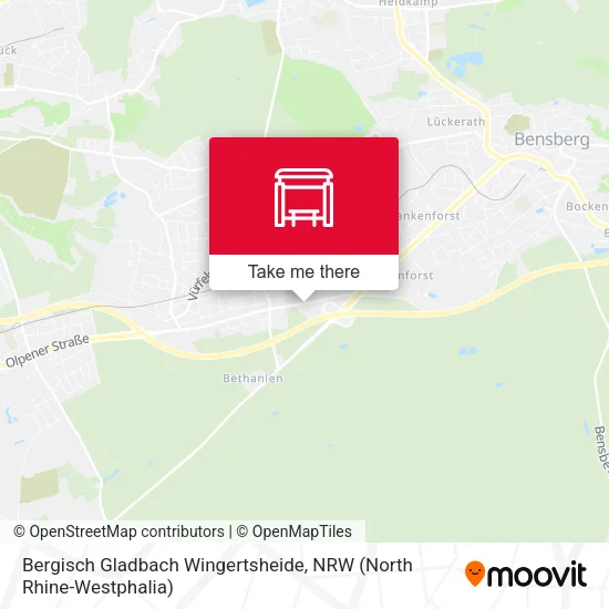 Карта Bergisch Gladbach Wingertsheide