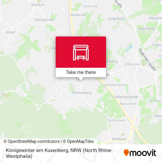 Карта Königswinter am Kuxenberg
