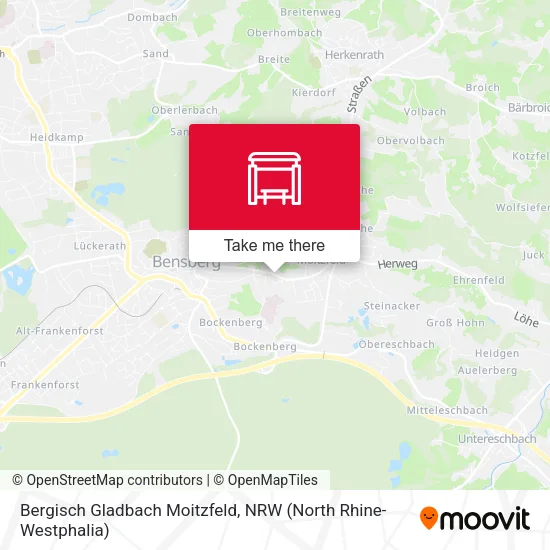 Карта Bergisch Gladbach Moitzfeld